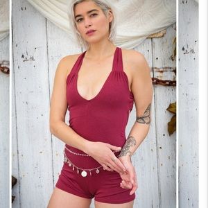 Warrior Within Tigra Shortsie Maroon Small